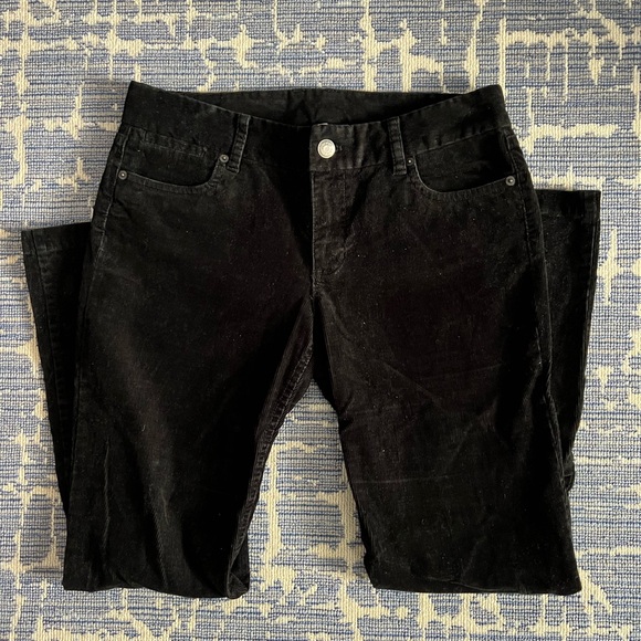 J.Crew “favorite fit” black corduroys // 5-pocket style pants Size 8S - Picture 1 of 6